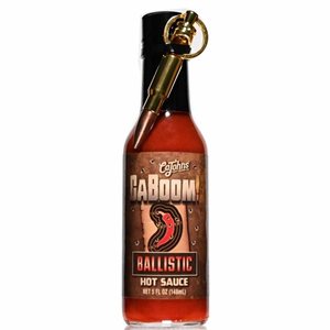 Ballistic Hot Sauce with Bullet Keychain | Caboom!